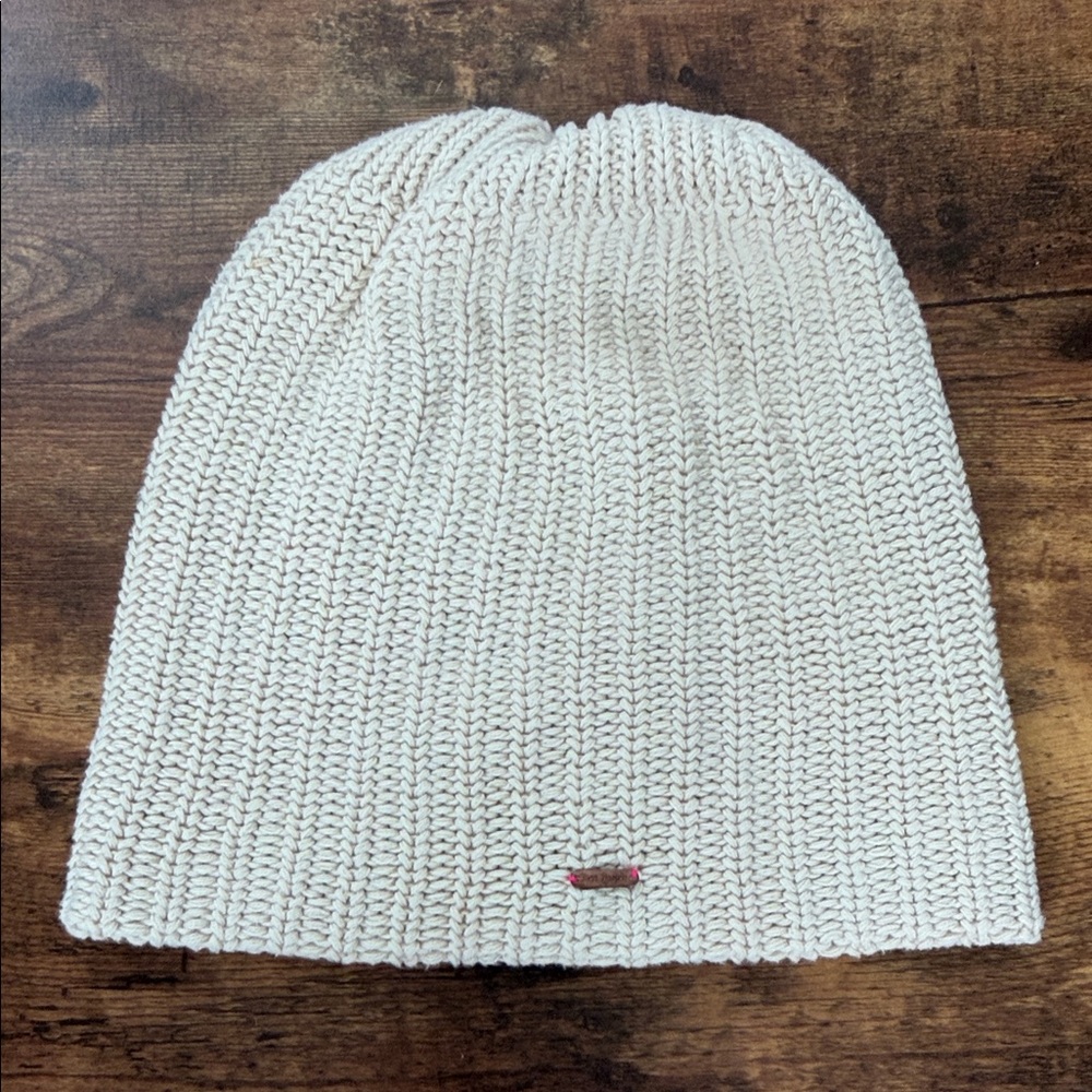 Free People Cream Knit Beanie - Picture 1 of 4